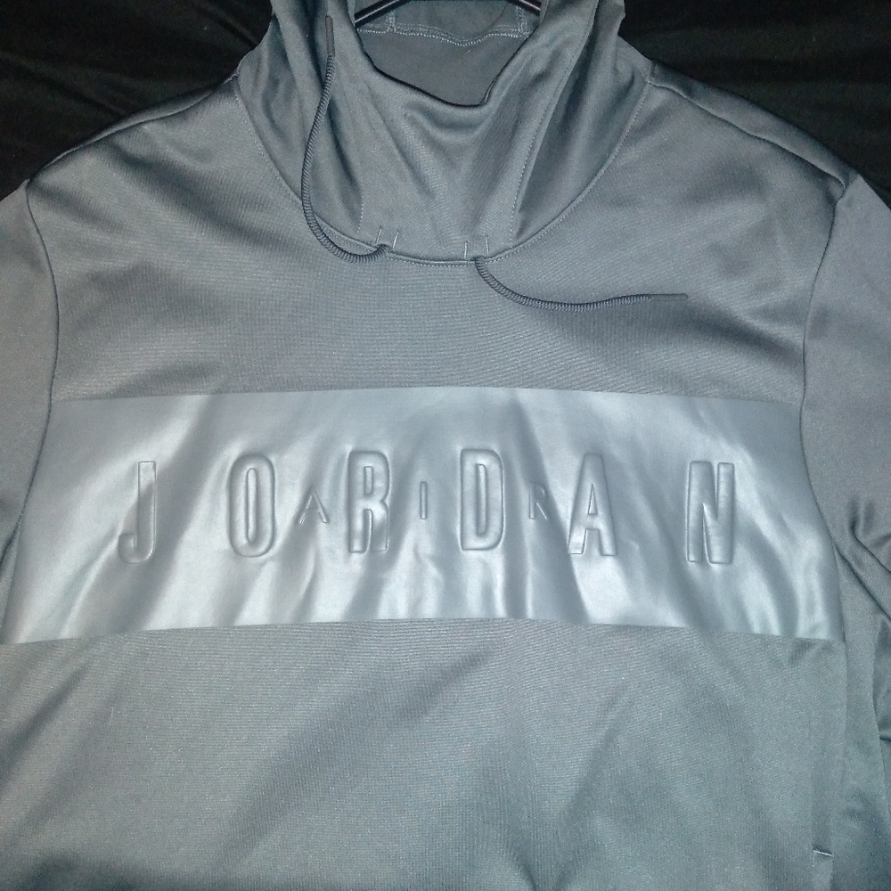 NIKE JORDAN HOODIE MEN'S LARGE GRAY